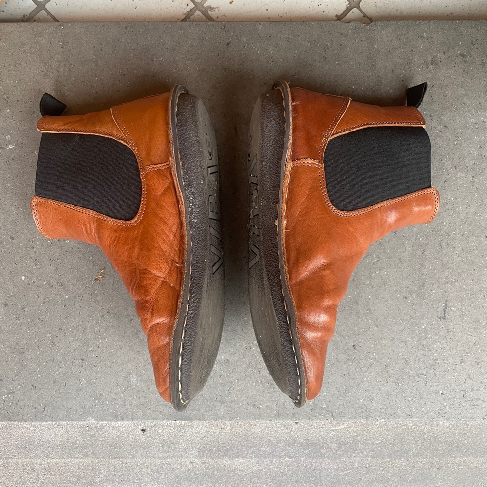 VIBAe HELSINKI Leather Cognac Brown/Coffee Size EU 37 US 6